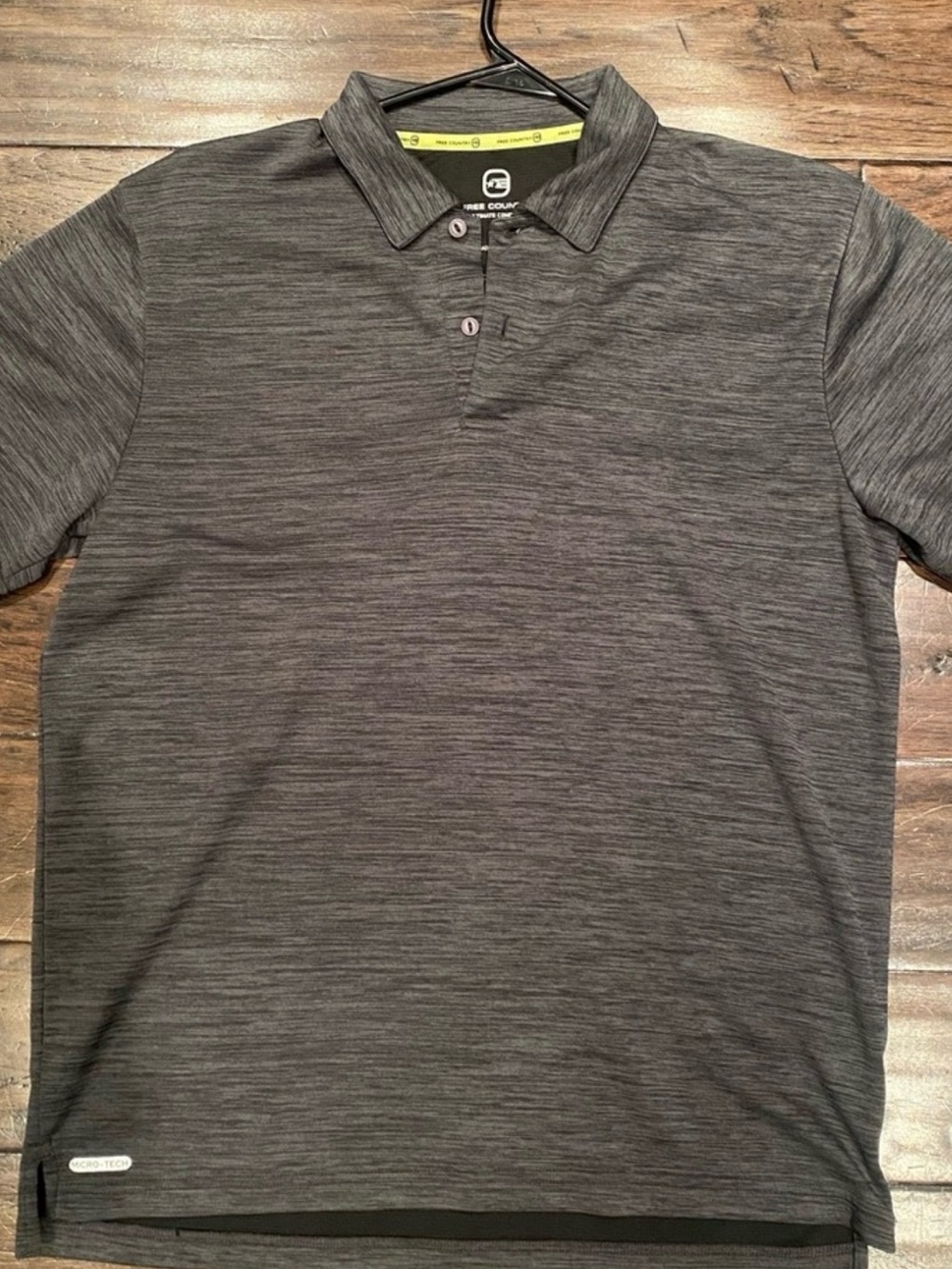 Free Country Dark Heather Gray Men’s Polo